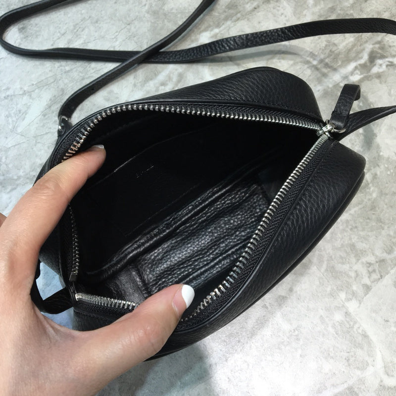 Statement Premium PU Leather Handbag - Polished Finish | Women's Everyday Carry Handbag #811 - styled full view (image 7) of designer-inspired handbag