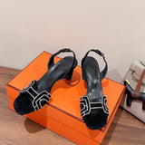 Hermès Burgundy Ankle Strap Heels - Lifestyle Styling Shot