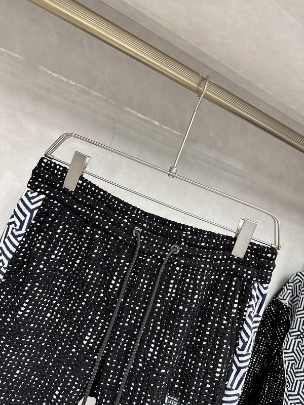Back view of Louis Vuitton luxury clothing with everyday silhouette