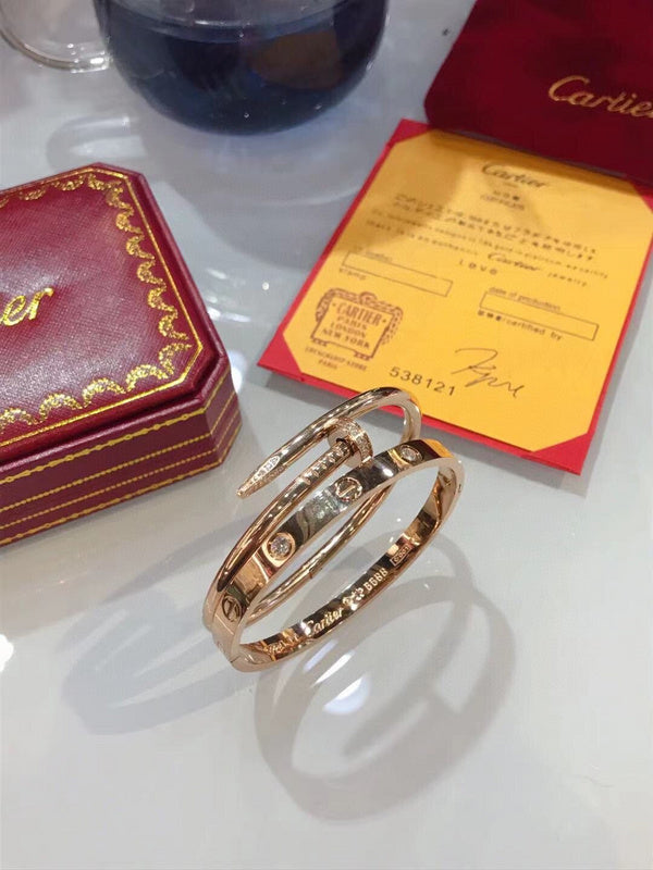 Front view of Cartier unisex jewelry piece