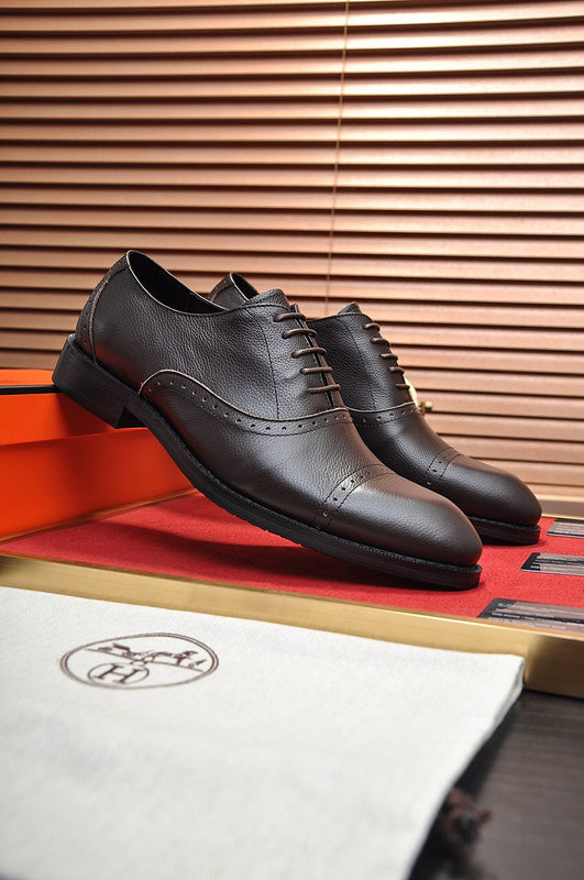 Hermes shoes Style 075 - front view, bold signature style