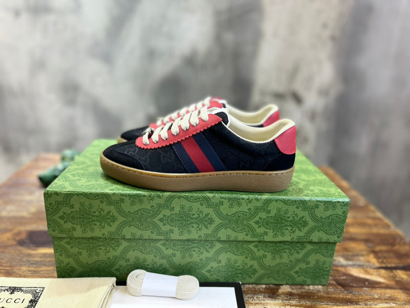 Gucci sneakers detailed view showing premium designer craftsmanship