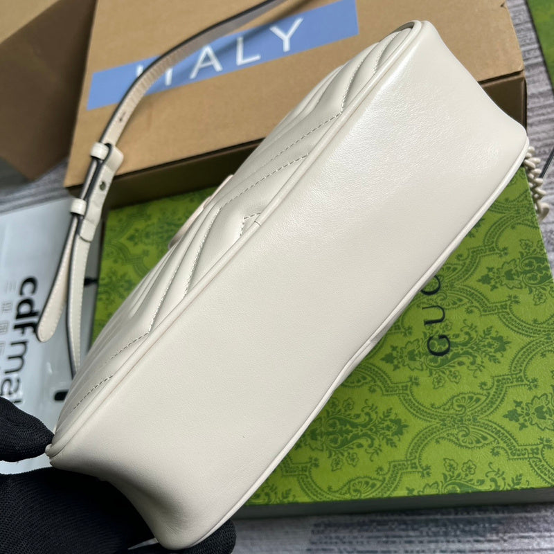Back view of sleek structured women's handbag – women's luxury accessory