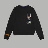 Back view of Louis Vuitton luxury clothing with relaxed-fit cut