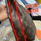  Understated crossbody bag carried on shoulder