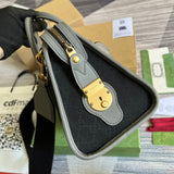 Top view of sleek elevated women's handbag – women's designer-style accessory