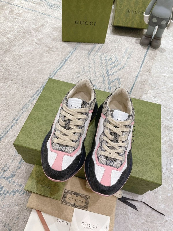 Gucci two-tone luxury sneakers view 9 sleek tonal finish
