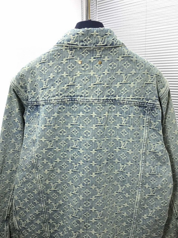 Side profile of Louis Vuitton luxury clothing with contemporary cut
