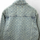 Side profile of Louis Vuitton luxury clothing with contemporary cut