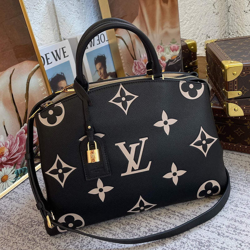 Front view of chic signature women's handbag – women's premium purse
