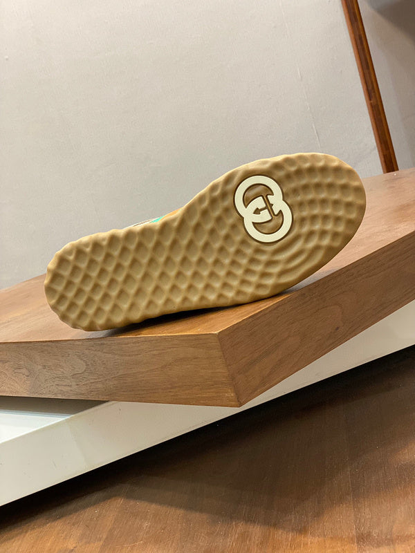 Gucci two-tone luxury sneakers view 10 minimalist modern build
