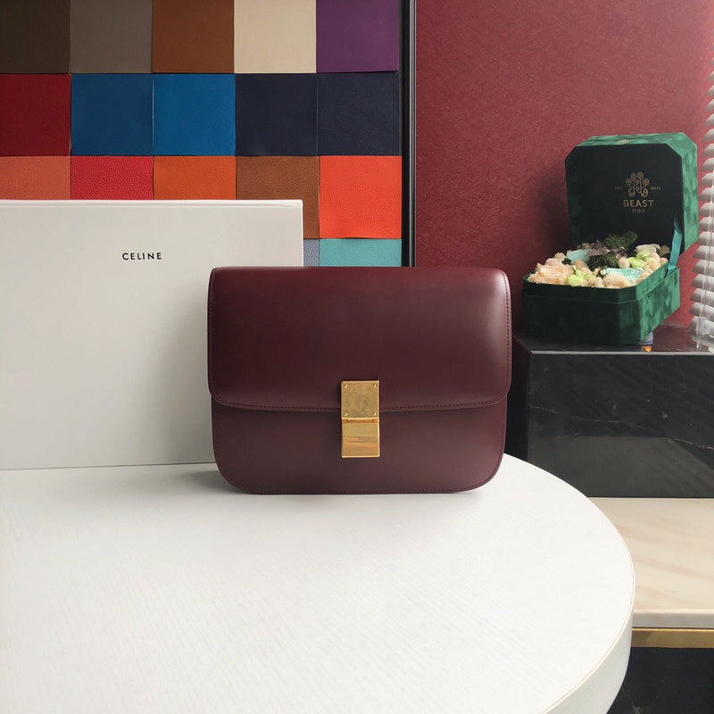 Front view of sleek everyday-luxe women's handbag – women's luxury handbag