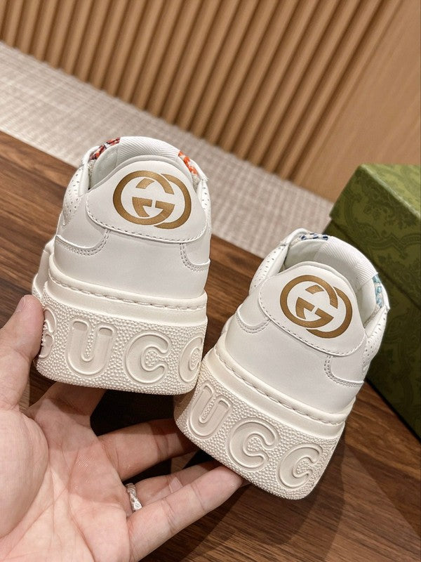 Gucci sneakers detailed view showing premium designer craftsmanship