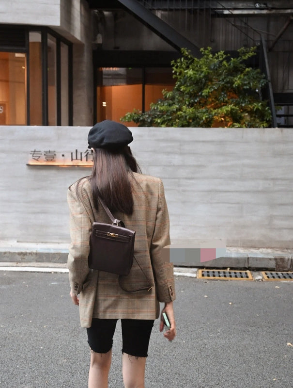 Polished bag shown from front angle