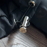 Back view of Louis Vuitton luxury clothing with logo-detail design