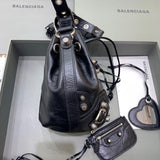 Understated Vegan Leather Handbag - Premium Craftsmanship Detailing | Women's Premium Handbag #308 - back view (image 4) of designer-inspired handbag