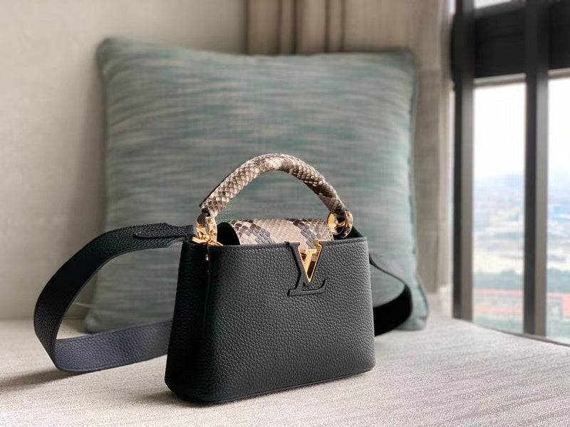 Close-up detail of chic signature women's handbag – women's everyday handbag