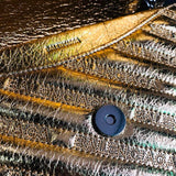 Modern Vegan Leather Handbag - Statement Silhouette | Women's Luxury Handbag #801 - texture close-up (image 9) of designer-inspired handbag