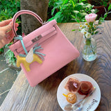 Streamlined bag shown from front angle