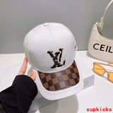 Close-up detail view of Louis Vuitton unisex cap