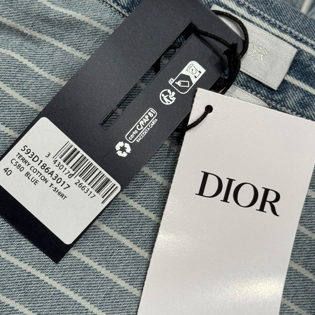 Christian Dior Denim Shirt detail shot – authentic designer craftsmanship