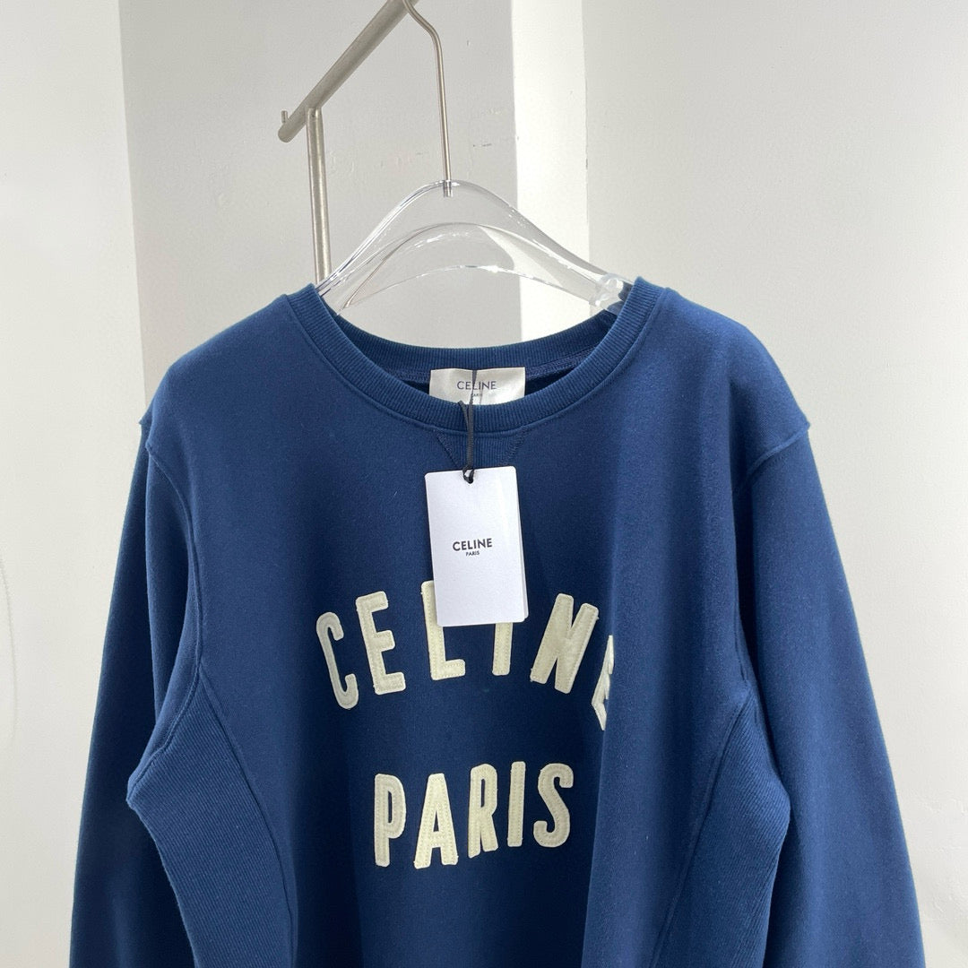 Celine Sweatshirt detail shot – designer craftsmanship and quality