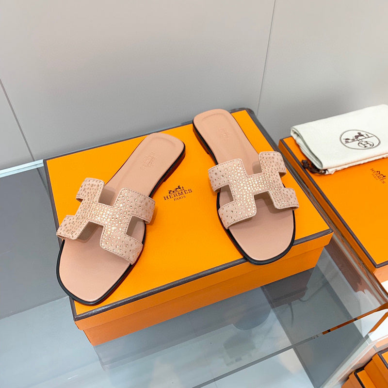 Hermes sandals Style 191 - angled studio shot