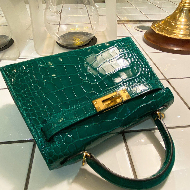 Close-up detail of clean-lined bag design