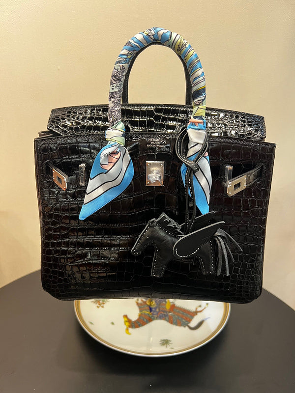 Close-up detail of classic bag design