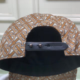 Side view of Burberry unisex cap