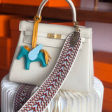 Close-up detail of curated bag design
