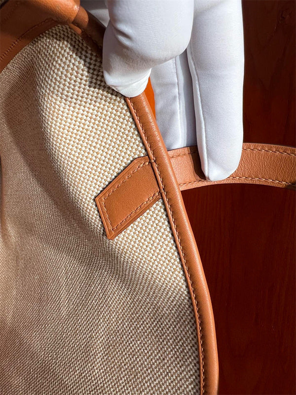 Close-up detail of polished bag design
