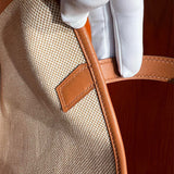 Close-up detail of polished bag design