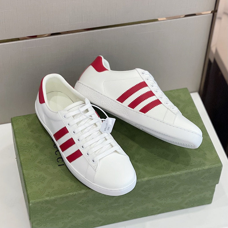 Gucci sneakers detailed view showing premium designer craftsmanship