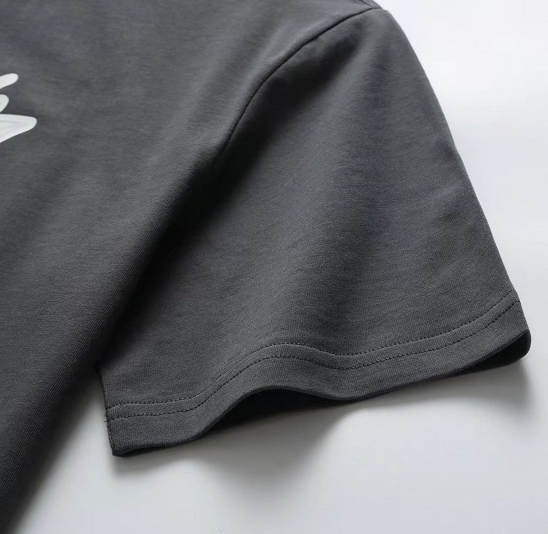 Flat lay presentation of Louis Vuitton cotton t-shirt with logo-detail design