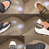 Burberry Tan Ankle Boots - Side Profile View