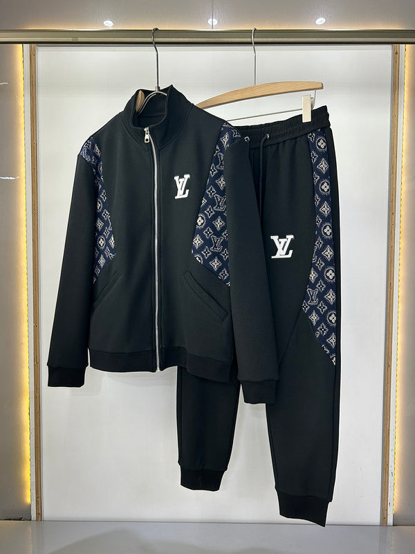 Front view of Louis Vuitton luxury clothing with runway-inspired design