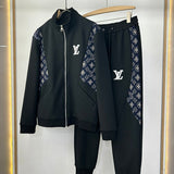 Front view of Louis Vuitton luxury clothing with runway-inspired design