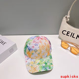 Close-up detail view of Louis Vuitton unisex cap