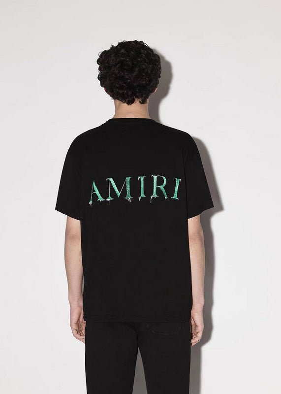 Amiri luxury t-shirt detail shot