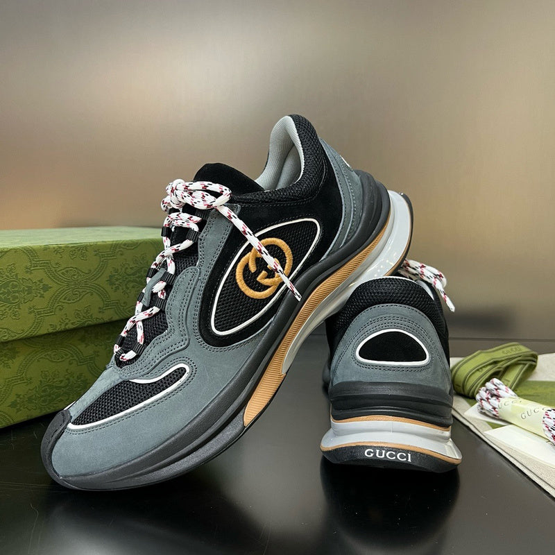 Gucci crisp white luxury sneakers view 5 heritage-inspired look
