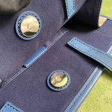 Close-up detail of modern statement women's handbag – women's luxury handbag