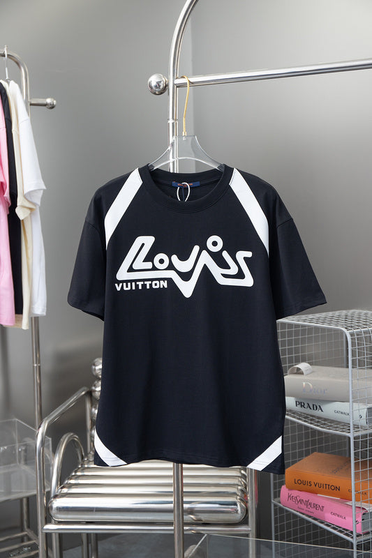 Back view of Louis Vuitton cotton t-shirt with signature branding