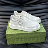 Gucci Fashion sneakers in soft grey chunky sole construction front view