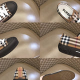 Burberry Black Classic Ballet Flats - Side Profile View