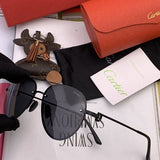 Angled view of Cartier unisex sunglasses