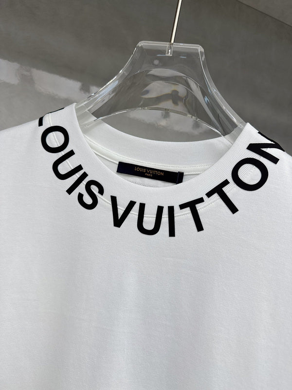 Front view of Louis Vuitton cotton t-shirt with streetwear-inspired cut