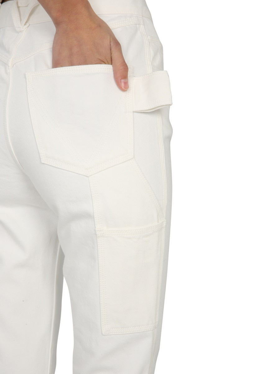 Bottega Veneta pants side profile designer luxury fashion