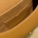 Side profile of refined chic women's handbag – women's designer-style accessory