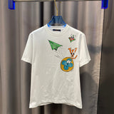 Side profile of Louis Vuitton cotton t-shirt with tailored silhouette